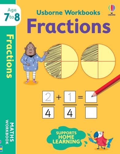 Cahier d'exercices sur les fractions 7–8 ans