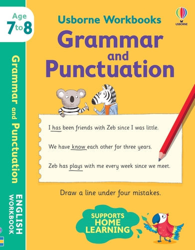 Cahiers Usborne Grammaire et Ponctuation 7-8 ans