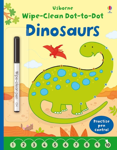 WIPE CLEAN  DOT TO DOT DINOSAURS