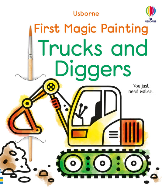 Mon premier livre de peinture magique Camions et engins de chantier