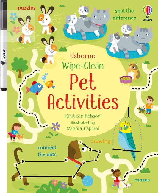 Activités effaçables pour animaux de compagnie