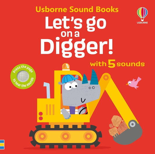 Let's Go on a Digger | Five-Sound Board Book