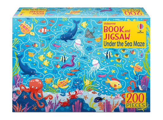 Livre et puzzle labyrinthe sous-marin