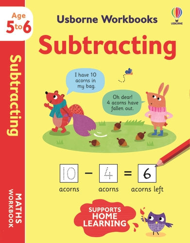 Cahier Usborne : soustractions 5–6 ans