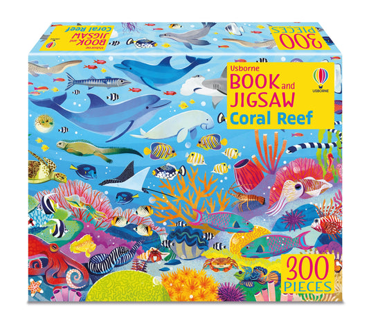 Livre et puzzle Le récif corallien Usborne