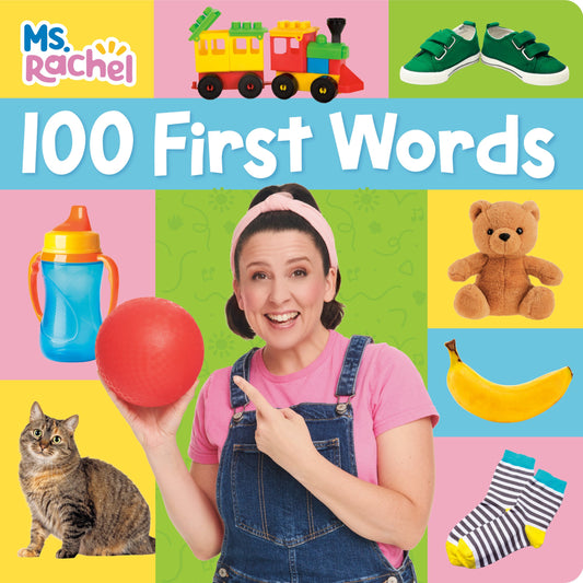 100 First Words (Ms. Rachel) — livre cartonné en anglais