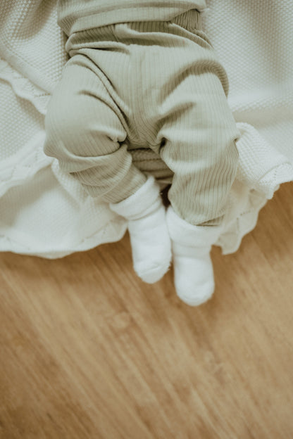 Ensemble deux pièces en coton biologique pour bébé, sauge claire | ba.be.O Canada