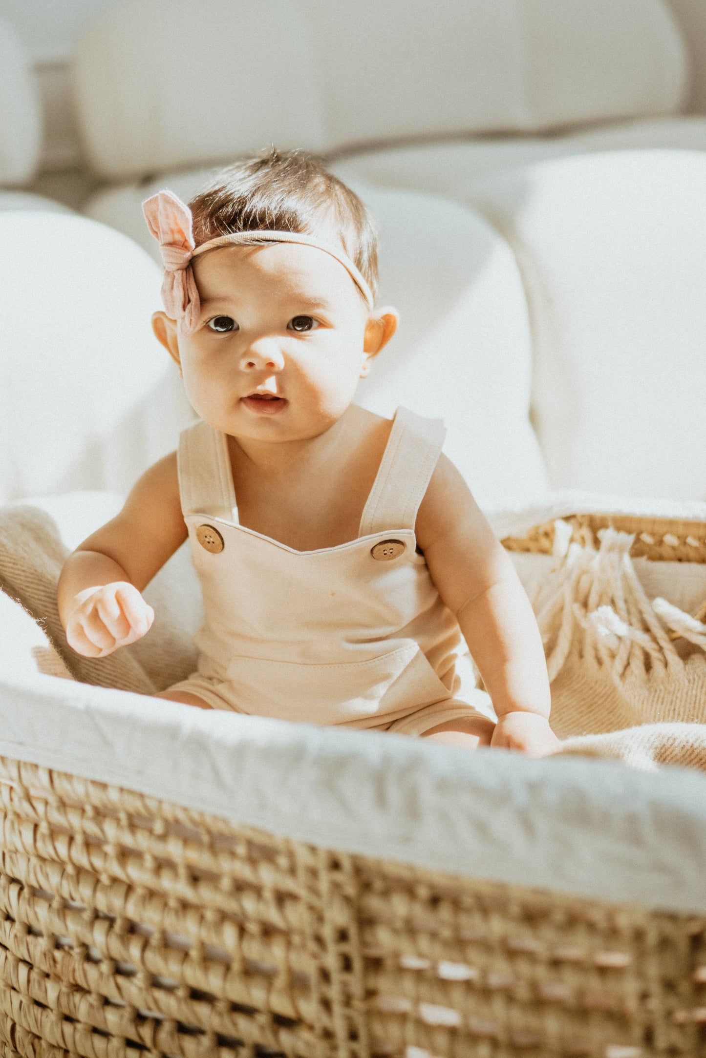 Bandeau en nylon - Rose