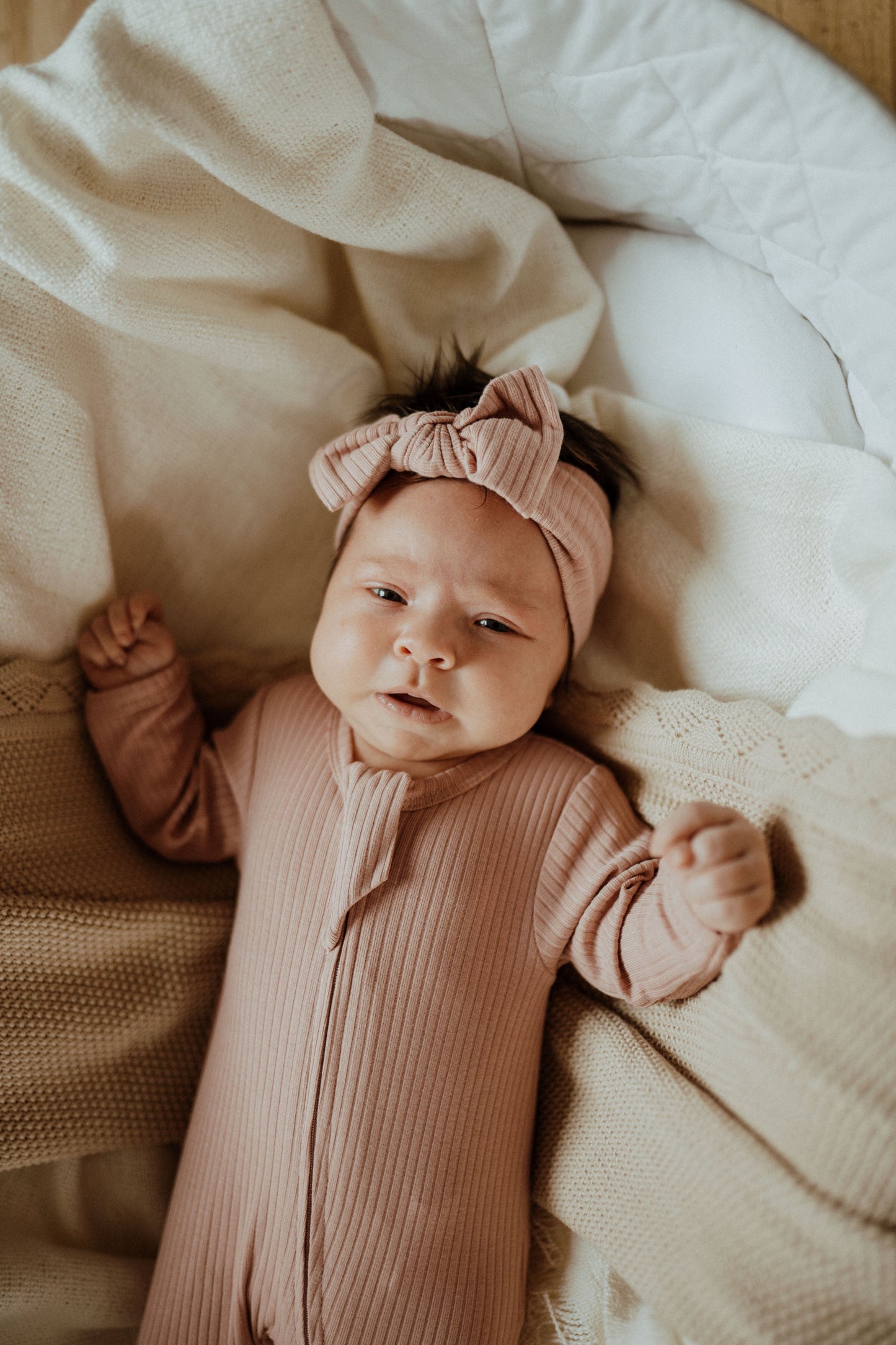 Gigoteuse bébé en coton bio, Rose | ba.be.O
