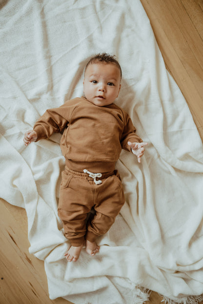 Survêtement Bébé et Tout-Petit en Coton Bio, Pain d'épices | ba.be.O
