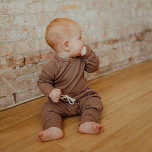 Ribbed Jogger Set – Mauve