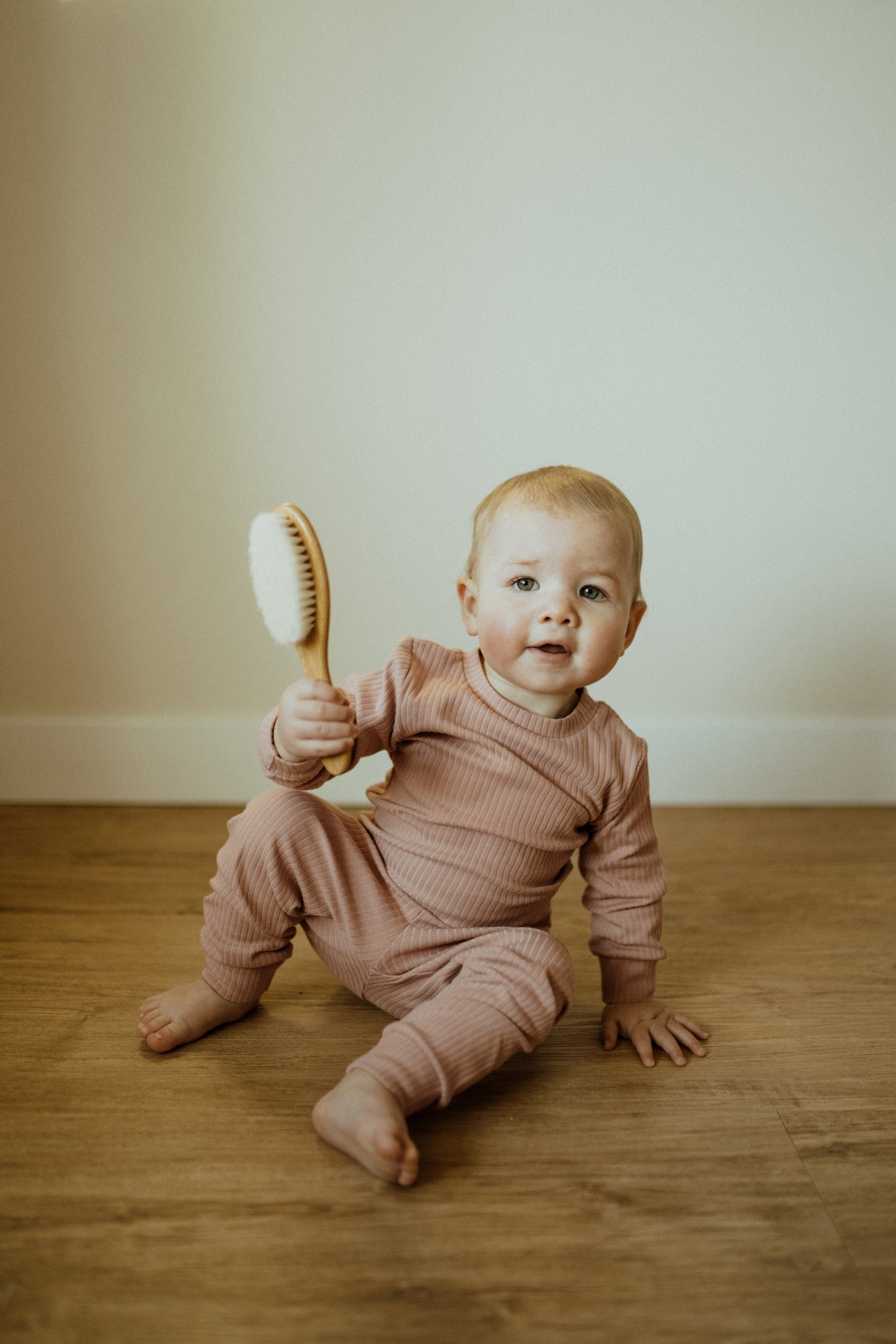 Organic Cotton Two-Piece Baby Outfit, Rose | ba.be.O Canada