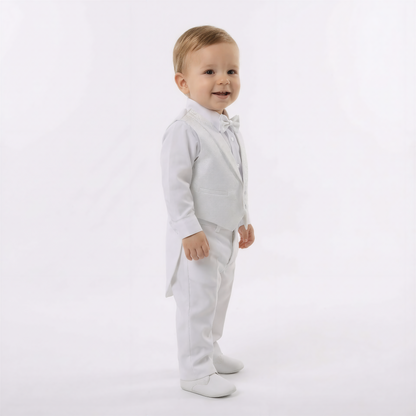 Archie's Penguin Tail — Ensemble bébé avec gilet