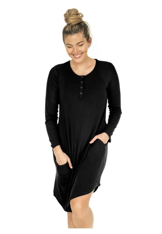 Betsy Bamboo Maternity and Nursing Nightgown