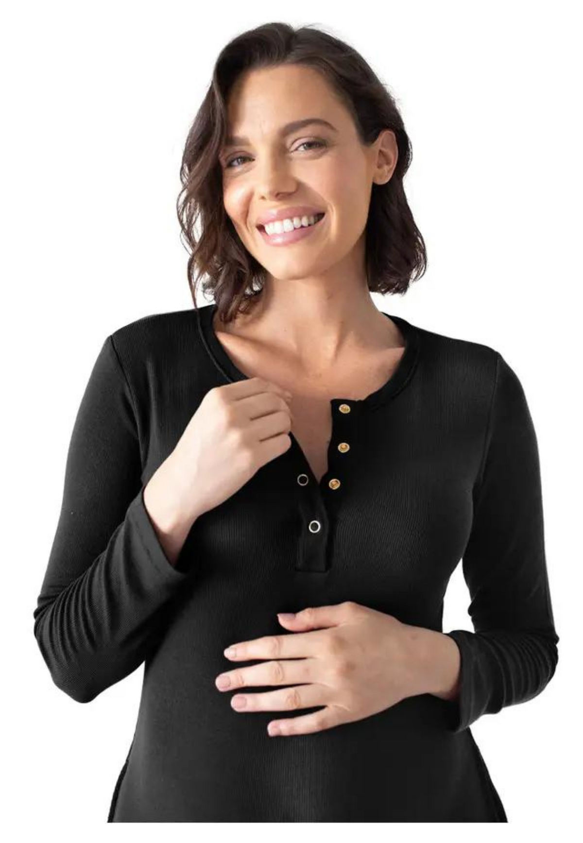 Chemise de nuit maternité-allaitement Betsy en bambou