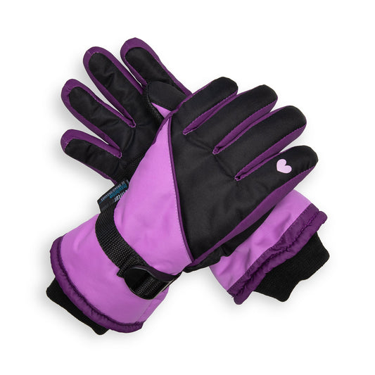 Gant de ski Cœur Rose Passion Noire