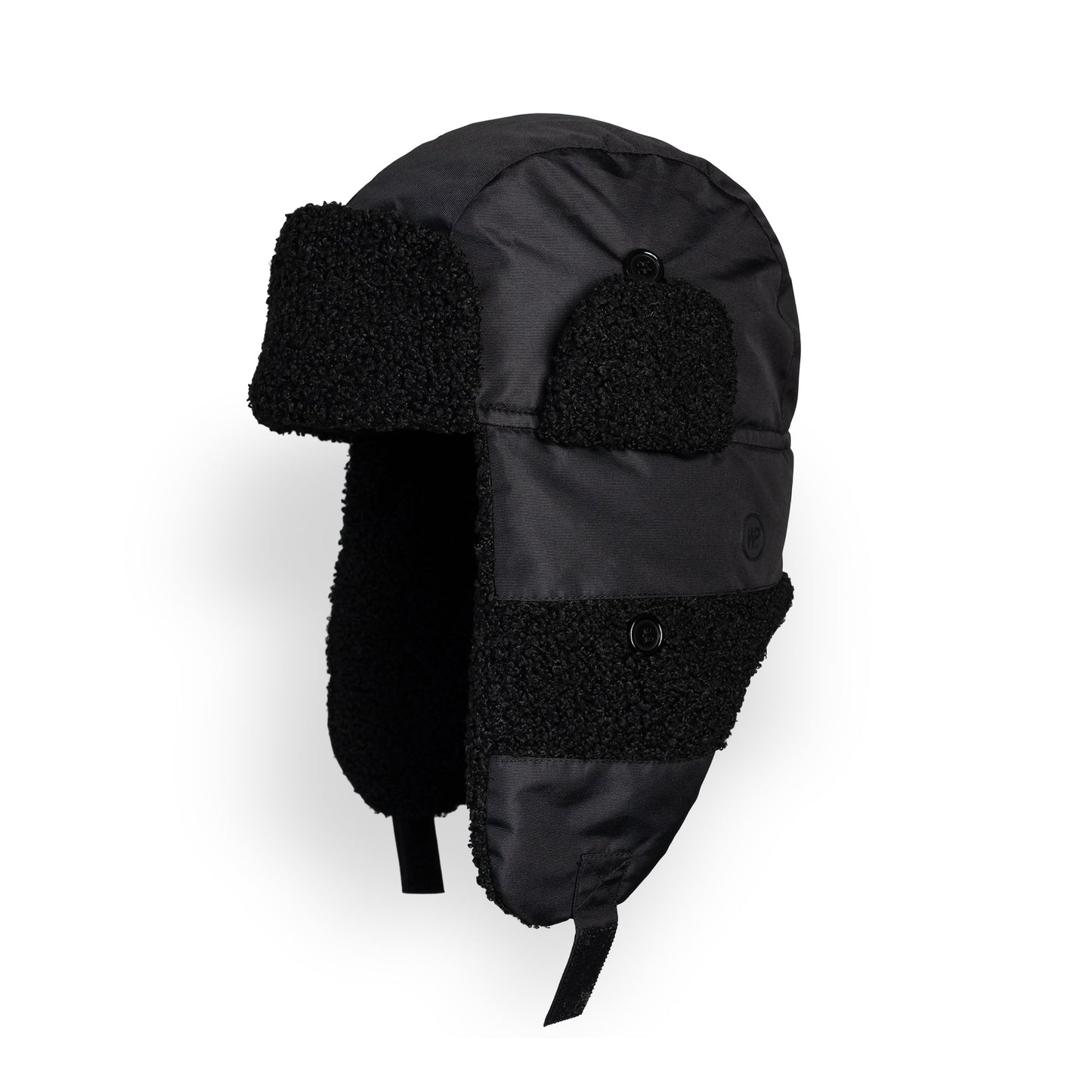 Black Sherpa Kid's Trapper Hat
