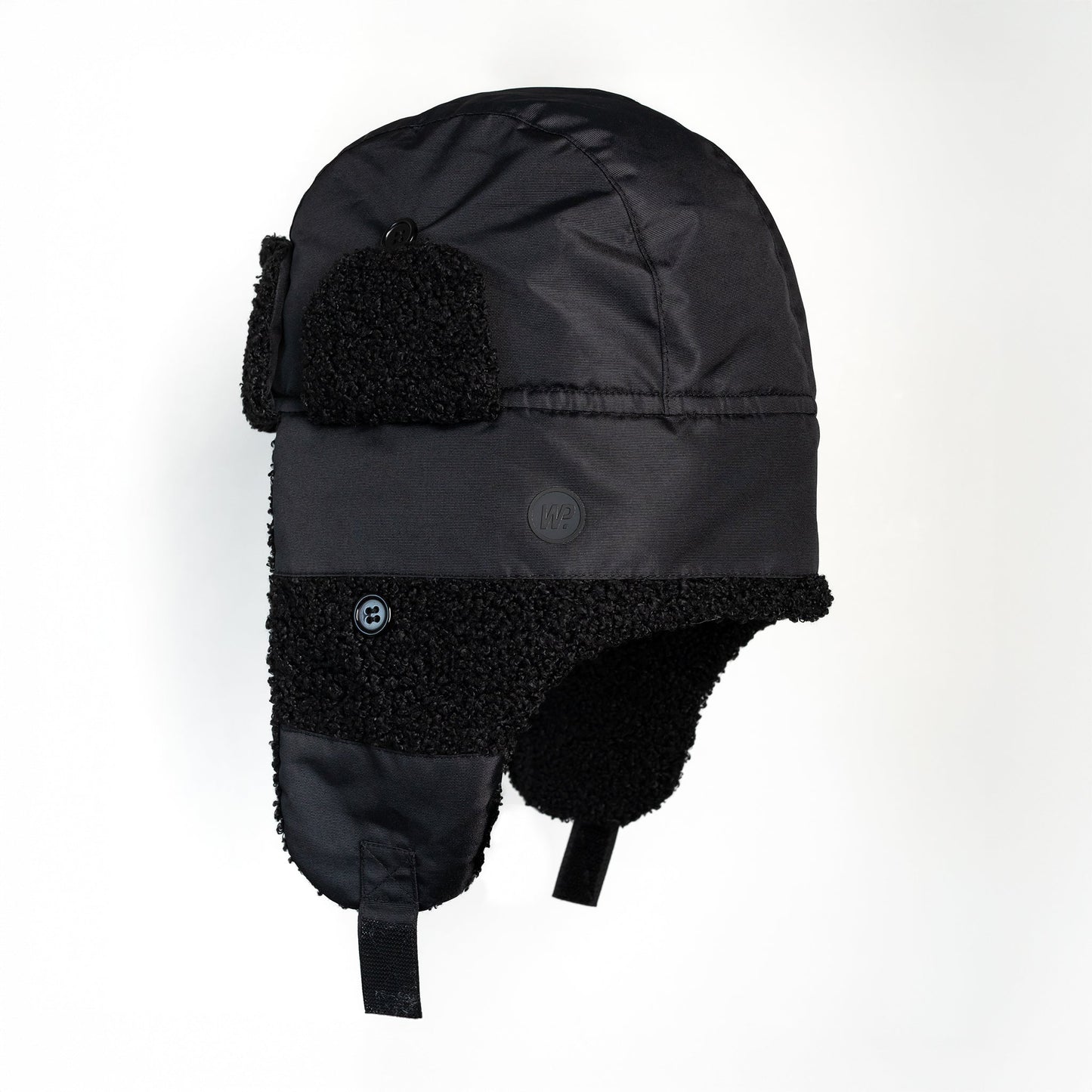 Black Sherpa Kid's Trapper Hat