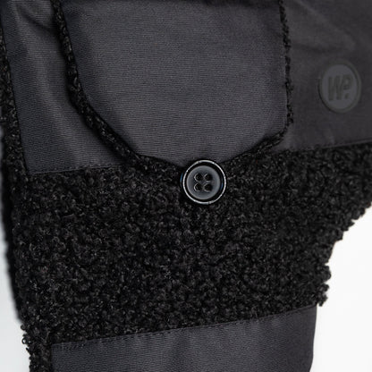 Black Sherpa Kid's Trapper Hat