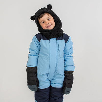 Black Charcoal Puffer Mitten
