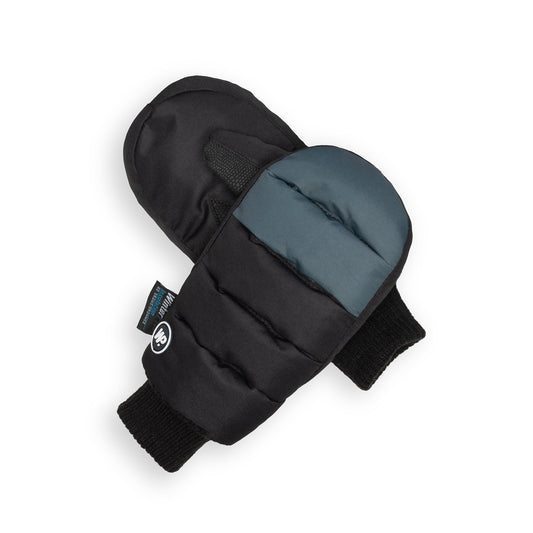 Moufle bouffante en charbon de bois noir