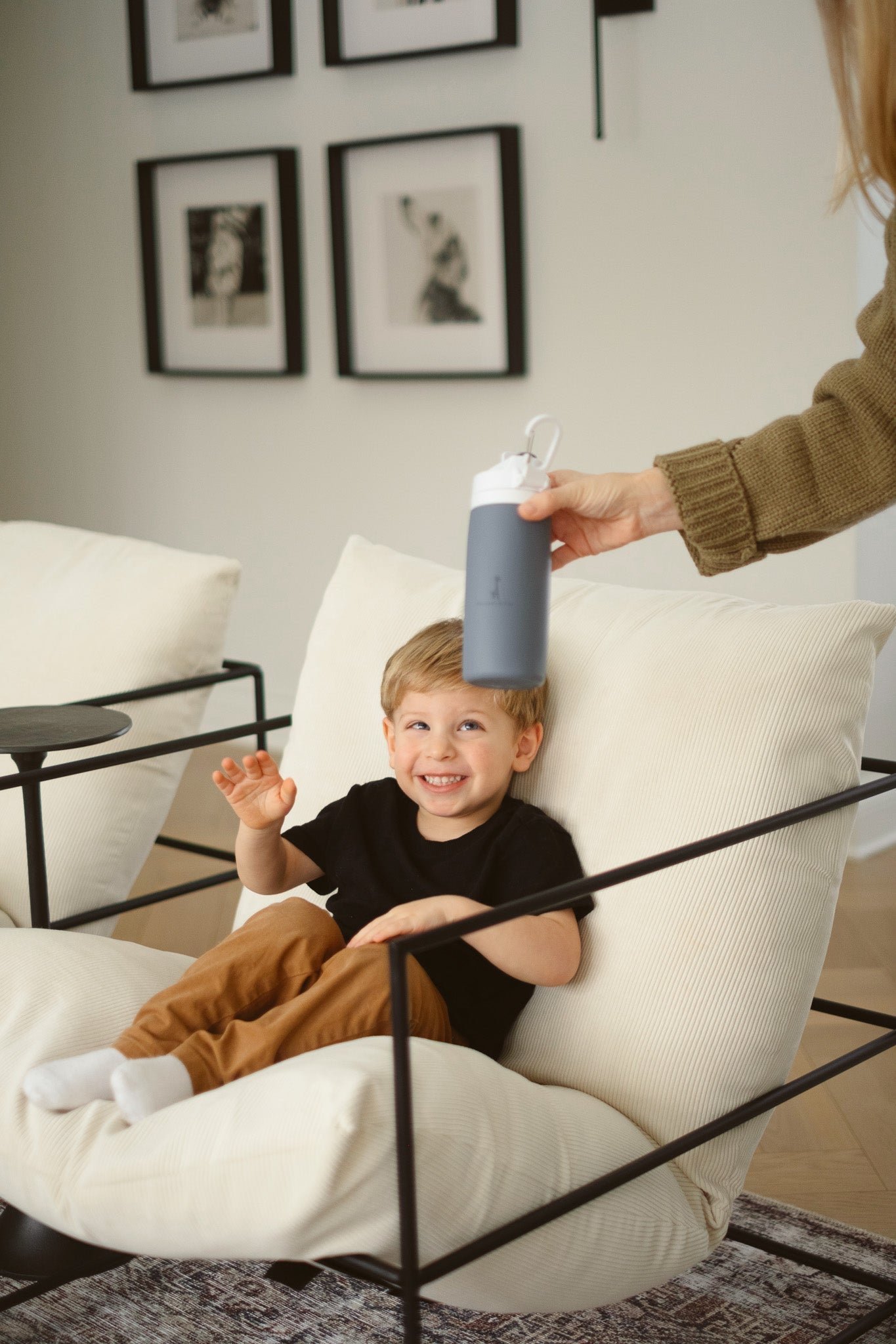 Bouteille d'eau en silicone pour enfants 450 ml – Sans BPA, étanche et incassable