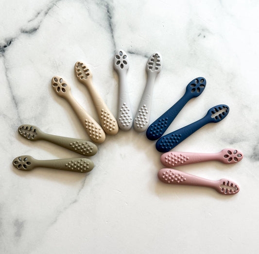Cuillères d'apprentissage en silicone