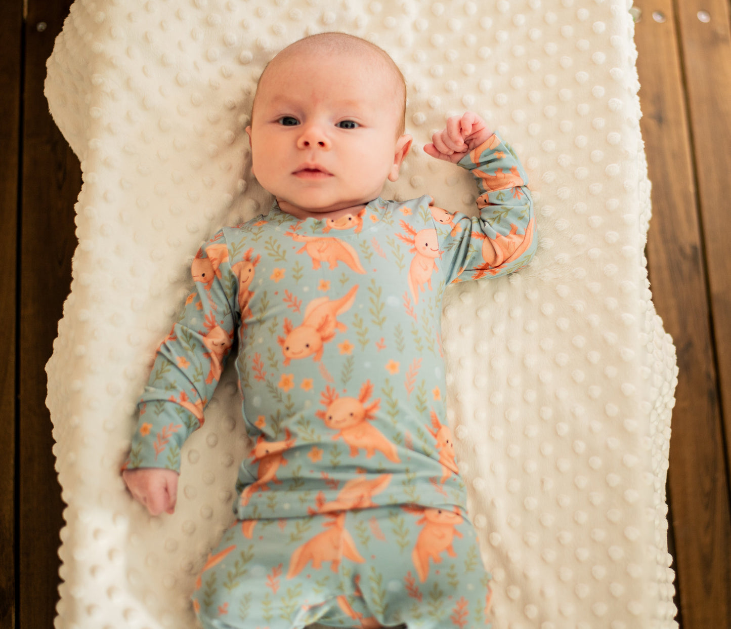 Two-Piece Bamboo Pajama - Axolove ♥️(Axolotl)