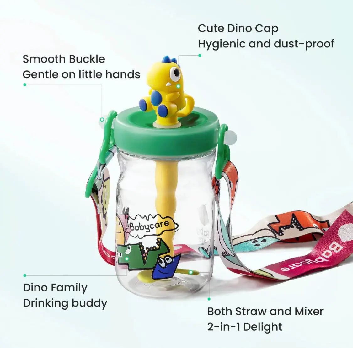 T-Rex Cold Brew Straw Cup 500ml