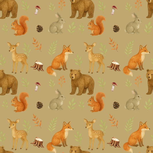 Minky Blanket - Copain des bois 🦊 (Medium)