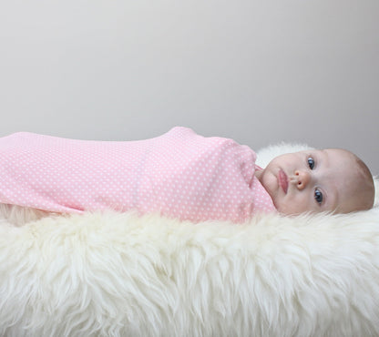 Couverture en coton biologique — Blush dot