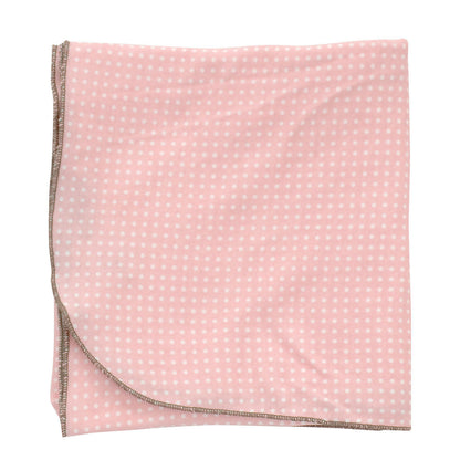 Couverture en coton biologique — Blush dot