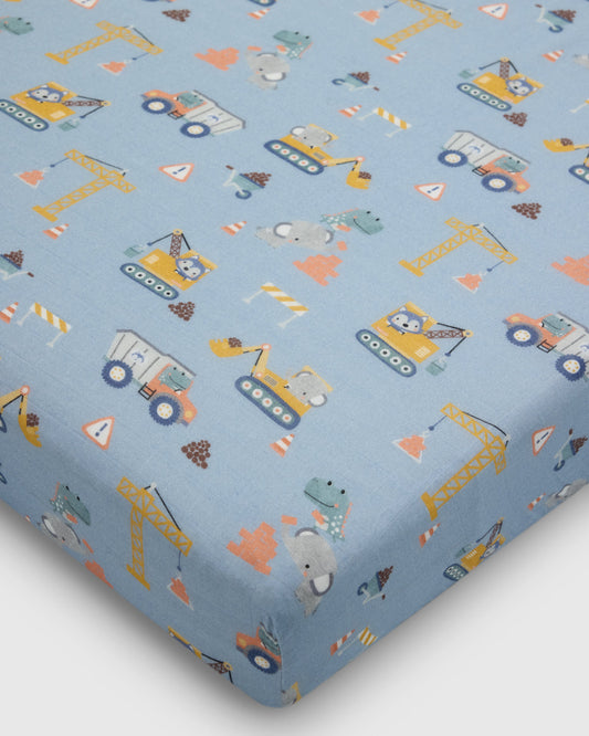 Muslin Fitted Crib Sheet - Tiny Engineers