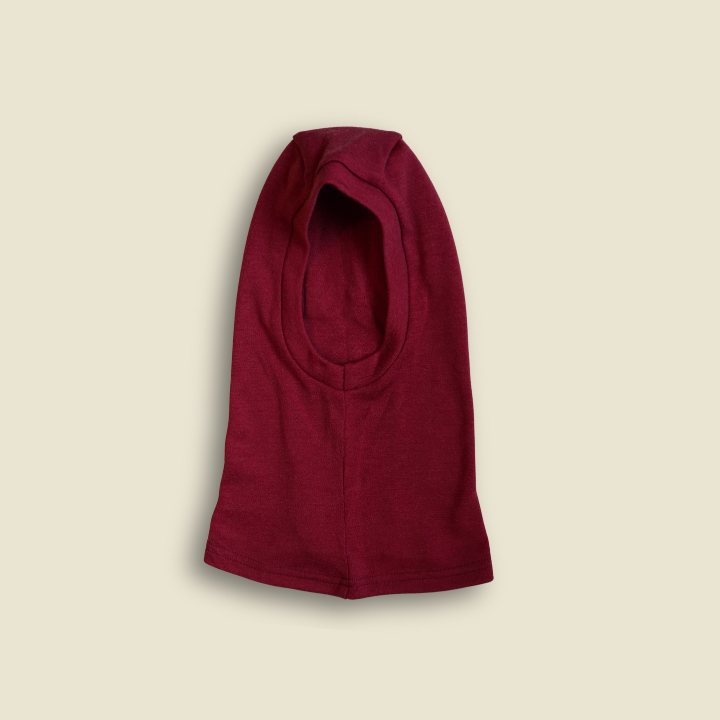 Cagoule chaude en laine de mérinos pour bébé et enfant - Rubis
