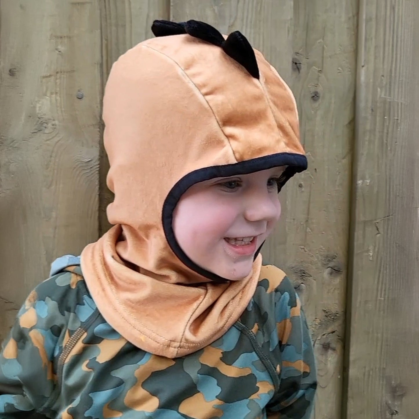 Camel Black Dino Balaclava