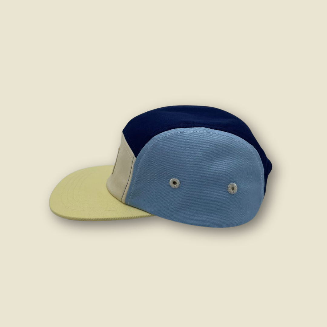 Casquette colorblock ajustable à 5 panneaux | Rouge | Adulte