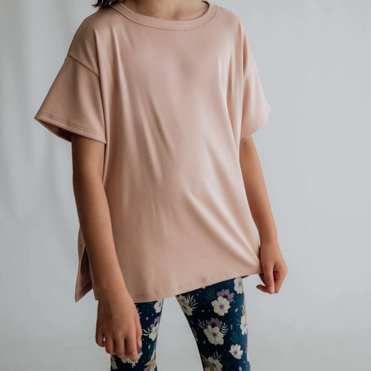 T-shirt oversize en bambou pour enfant | Palissandre
