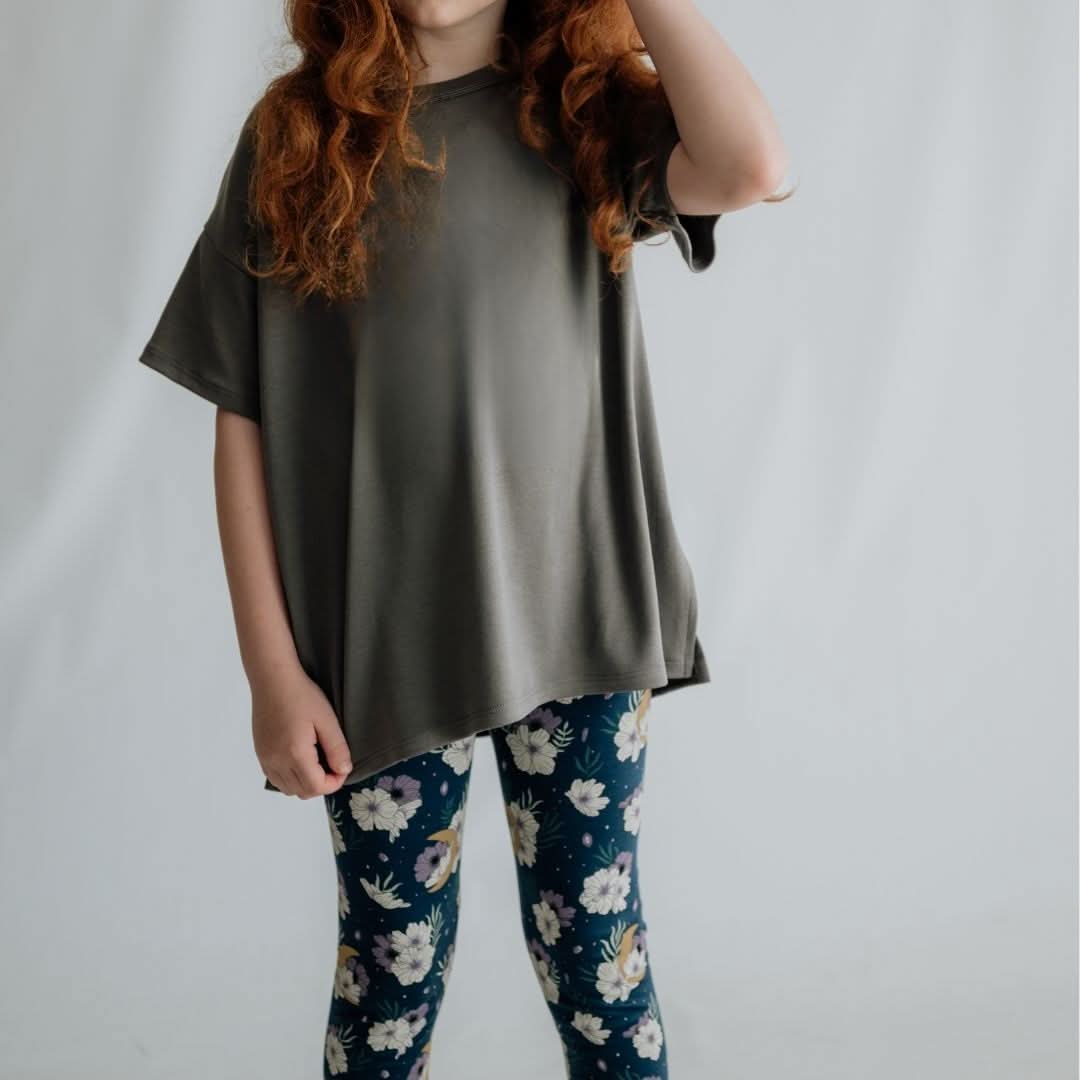 Youth Bamboo Oversized T-Shirt | Rosewood