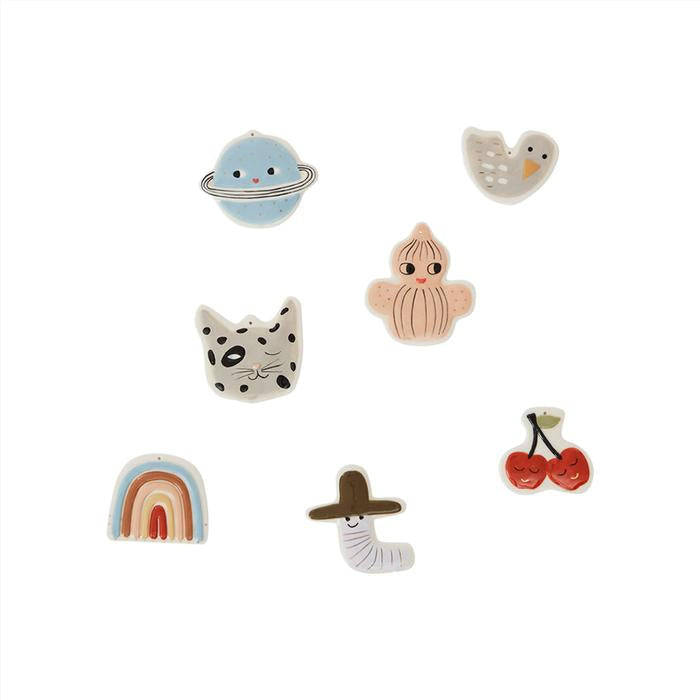 Ornements en porcelaine - Lot de 7