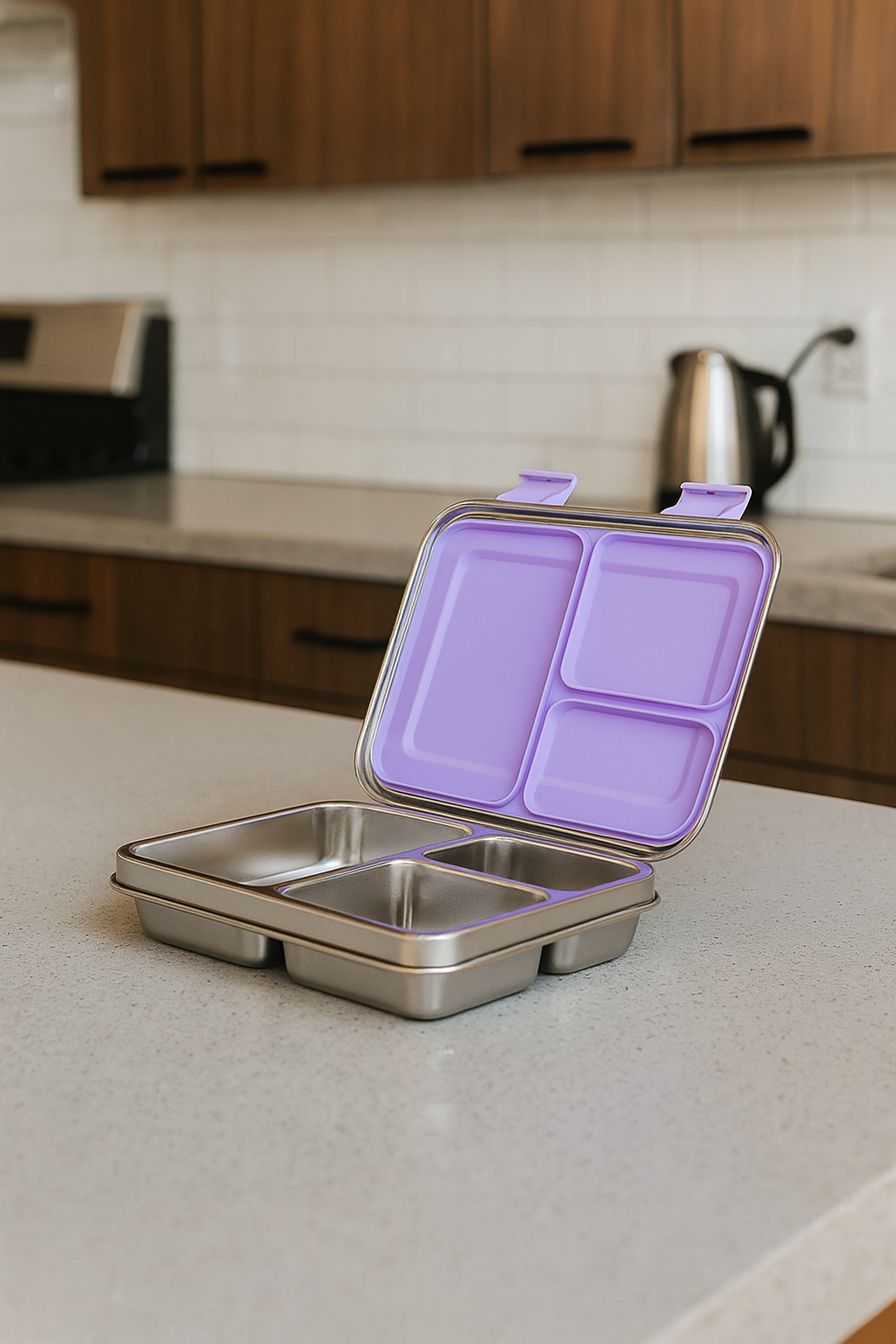 Boîte à déjeuner anti-fuite en acier inoxydable avec compartiments – Style Bento pour enfants et adultes