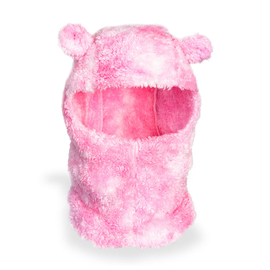 Passe-montagne Ours en peluche Rose cerise
