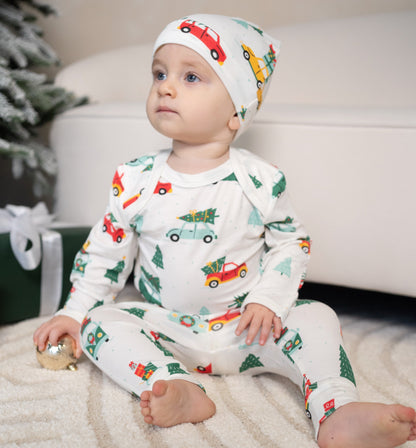 Bonnet à nœud en rayonne de bambou — Jolly Christmas Car
