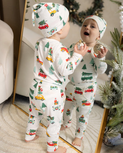 Pantalon de jogging en rayonne de bambou — Jolly Christmas Cars