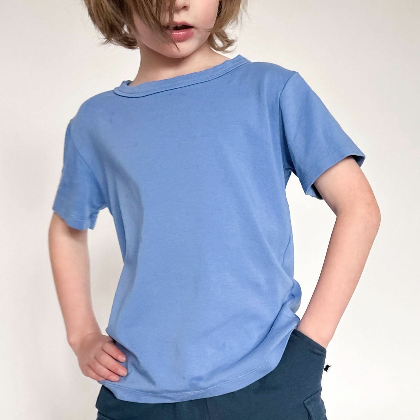 T-shirt enfant en bambou | Rose Taffy