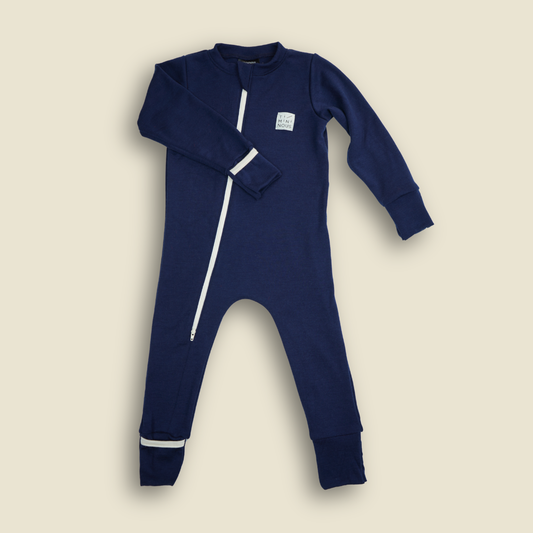 Grow-with-Me Merino One-Piece | Marine
