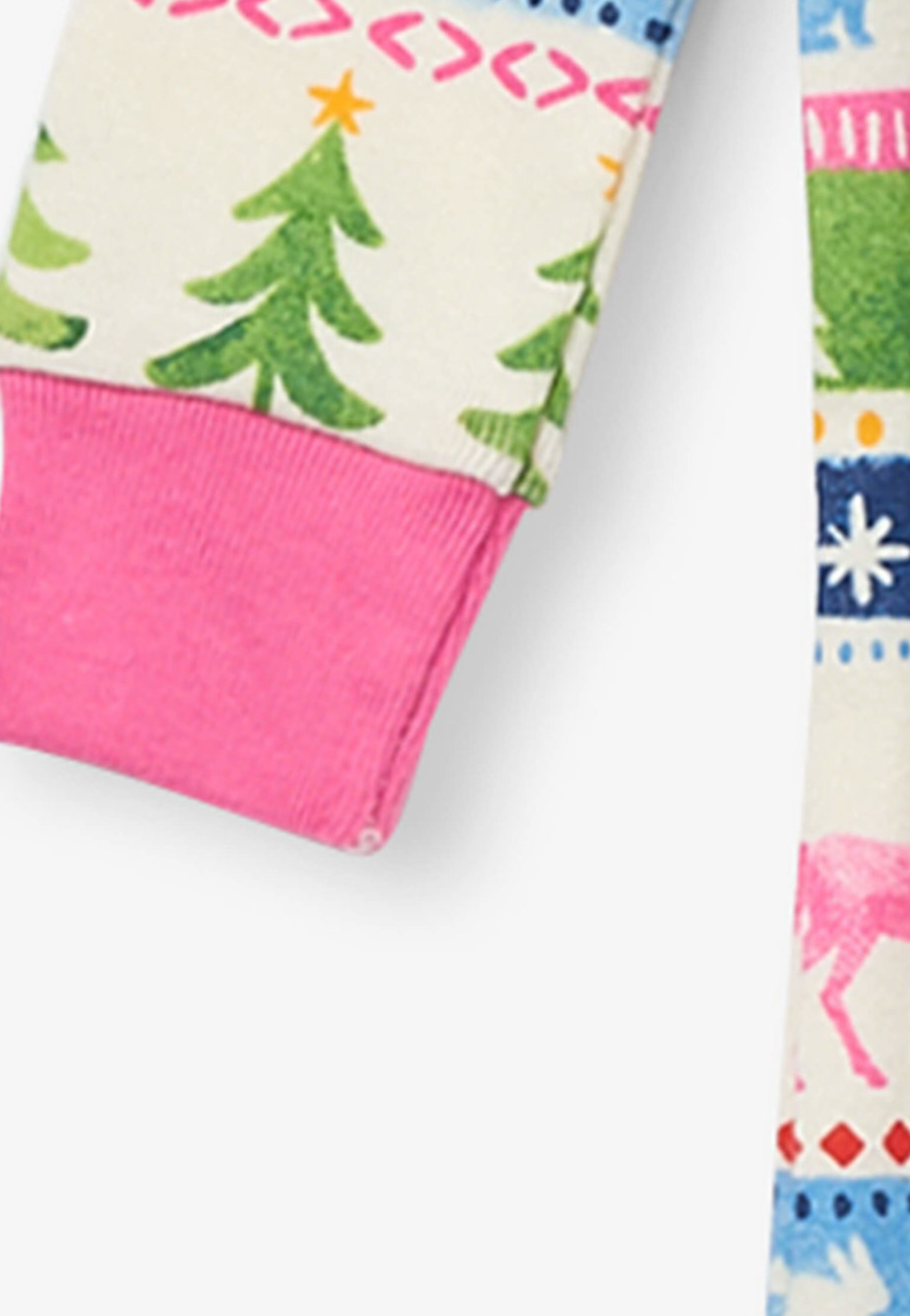 Pyjama à pieds bébé crème Painted Fairisle en coton bio