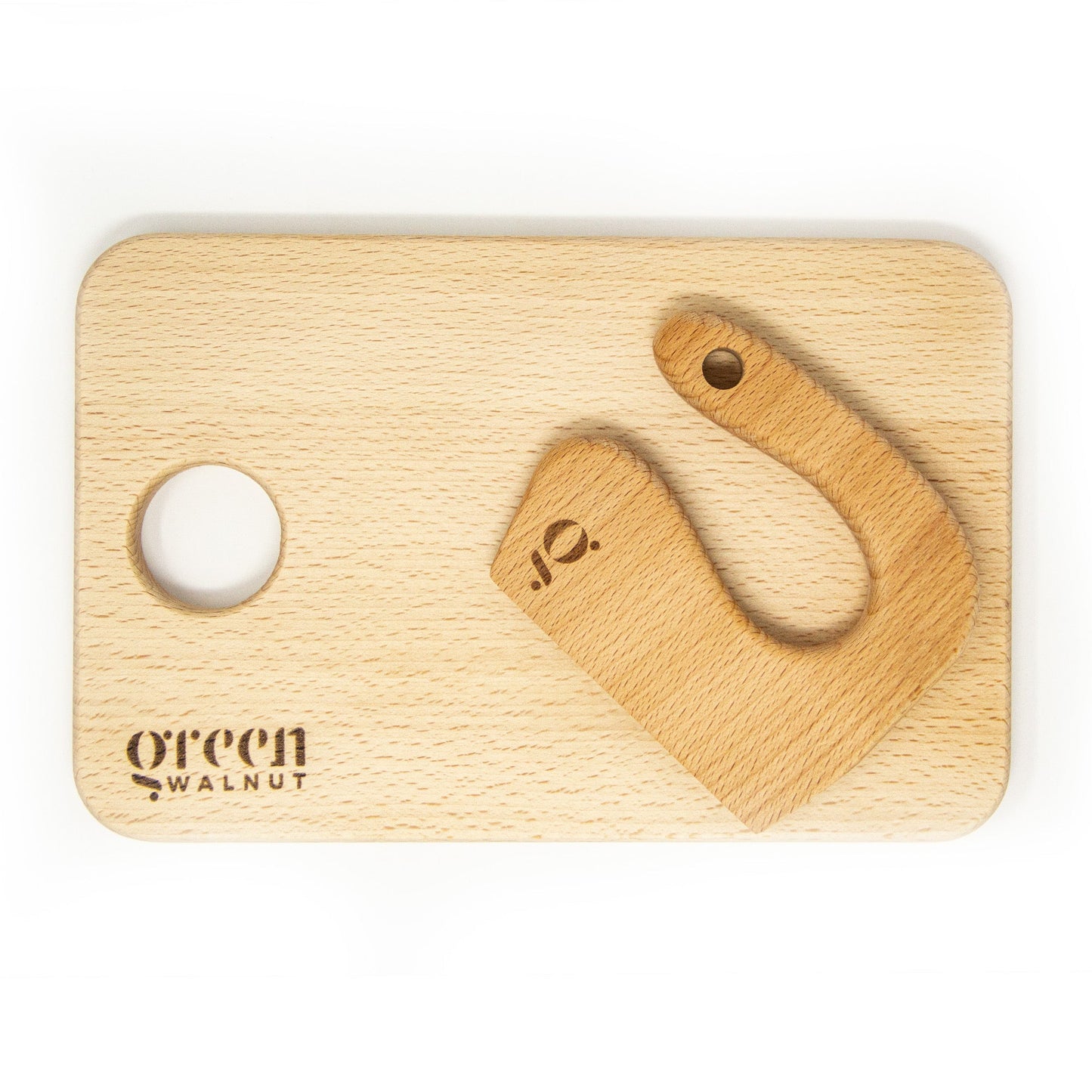 Couteau en bois et planche à découper pour enfants | Couteau sûr pour les enfants | Coupe-légumes en bois pour enfants (Couteau + Planche à découper)