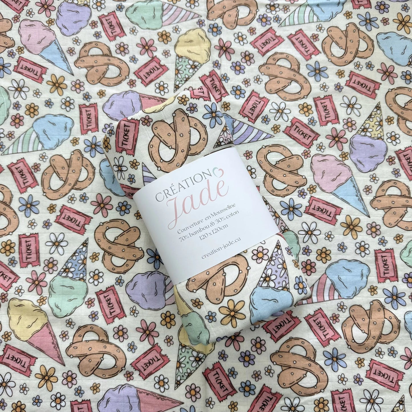 Mousseline 70% bambou - Bretzel