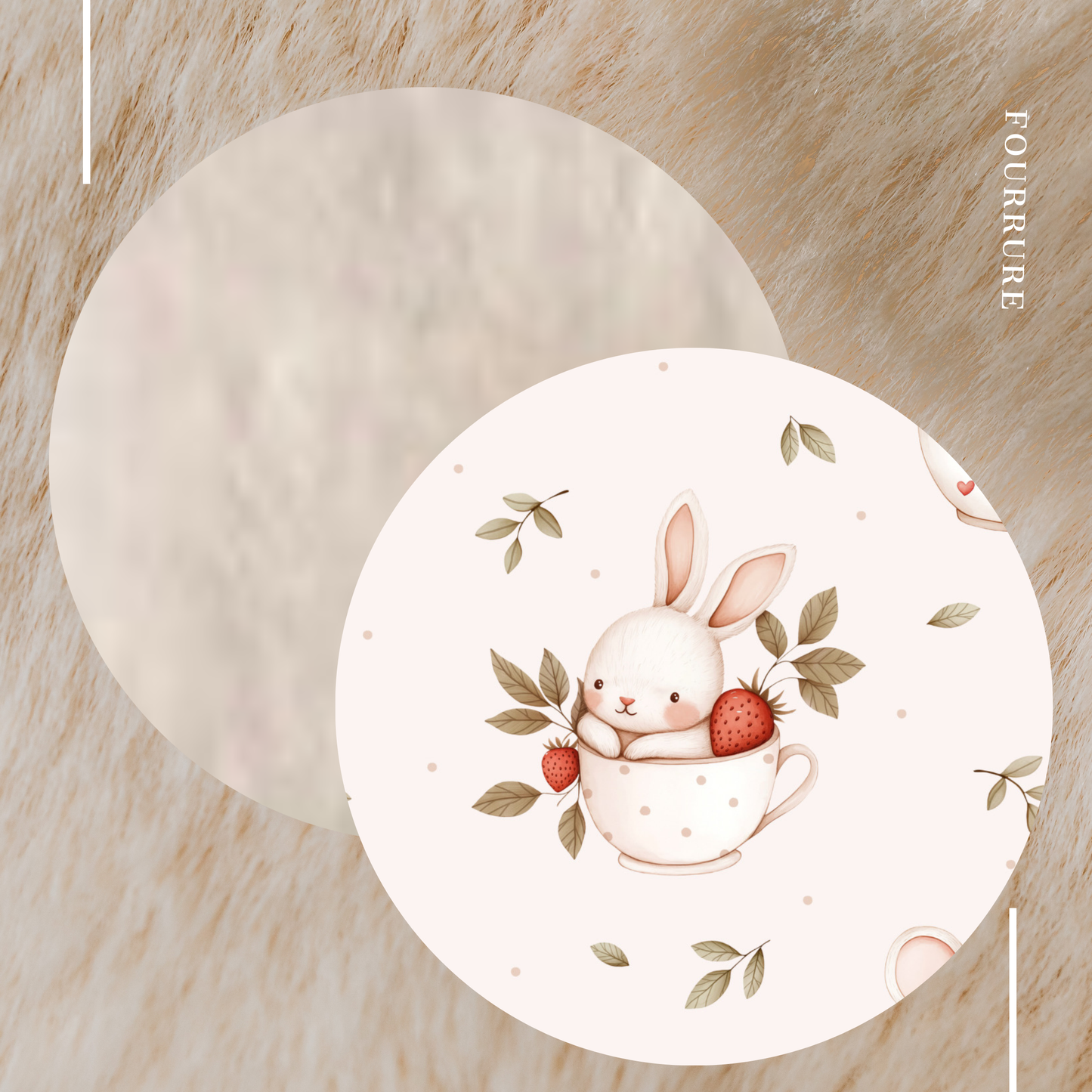 Doudou Minky et Fourrure - Lydia la lapine et la souris