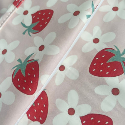 Long-Sleeve Waterproof Bib - Strawberries